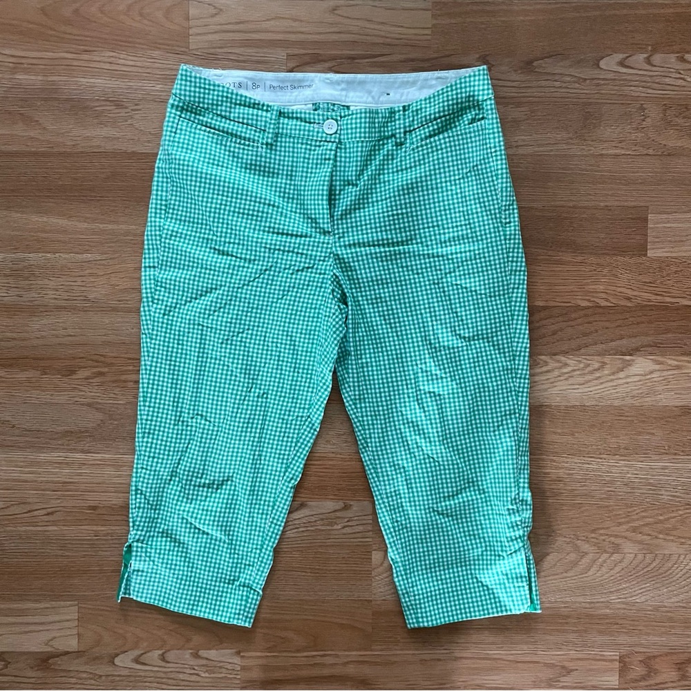 Talbots Gingham capris